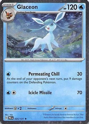 Glaceon (Cosmos Holo) 025/131  - Holofoil Miscellaneous Cards & Products - Rare