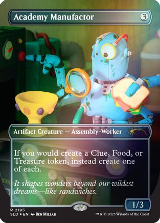 Academy Manufactor (2195) (Rainbow Foil) (SLD-2195) - Secret Lair Drop Series Foil