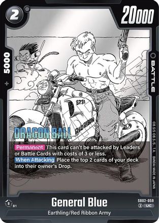 General Blue (SB02-059) - Manga Booster 02 Holofoil