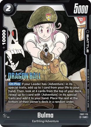 Bulma - FB07-115 (FB07-115) - Manga Booster 02 Holofoil