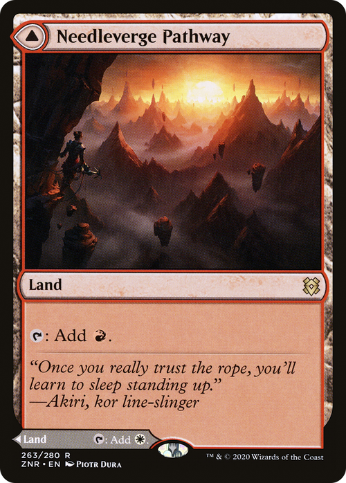 Needleverge Pathway (ZNR-263) - Zendikar Rising Foil