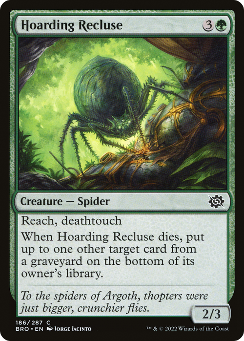 Hoarding Recluse (BRO-186) - The Brothers' War Foil