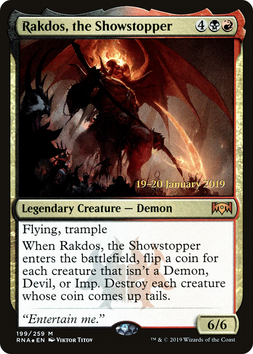 Rakdos, the Showstopper (PRE-199S) - Ravnica Allegiance Promos Foil