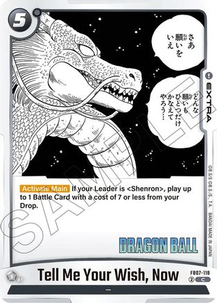 Tell Me Your Wish, Now (FB07-118) - Manga Booster 02 Holofoil