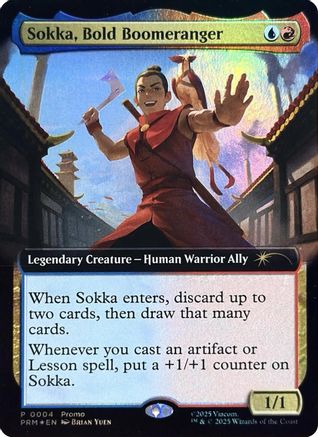 Sokka, Bold Boomeranger (Extended Art) (MEDIA-004) - Media Promos Foil
