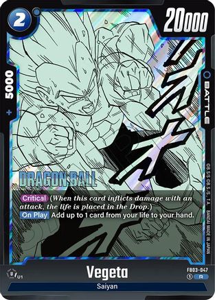 Vegeta - FB03-047 (FB03-047) - Manga Booster 02 Holofoil
