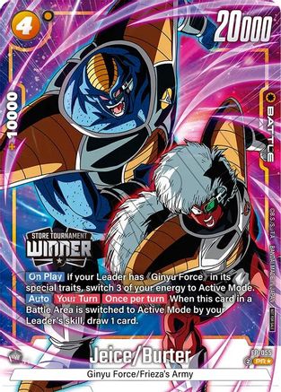 Jeice/Burter (Tournament Pack -Winner- 08) (FP-055) - Tournament and Championship Promos Holofoil