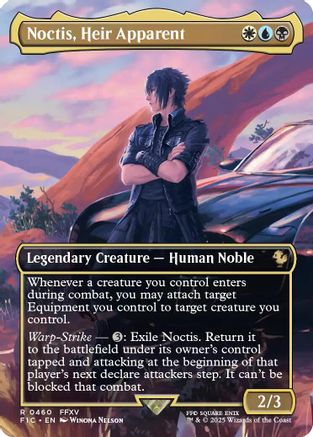 Noctis, Heir Apparent (Borderless) (FIC-460) - Commander: FINAL FANTASY Foil