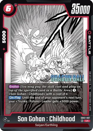 Son Gohan : Childhood - SB02-007 (SB02-007) - Manga Booster 02 Holofoil