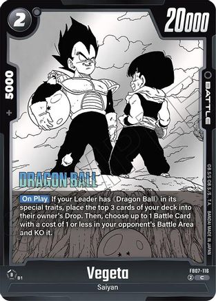 Vegeta - FB07-116 (FB07-116) - Manga Booster 02 Holofoil