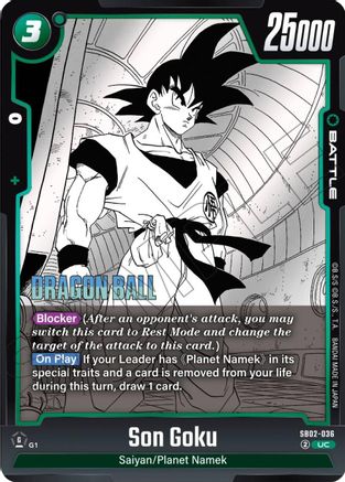Son Goku - SB02-036 (SB02-036) - Manga Booster 02 Holofoil