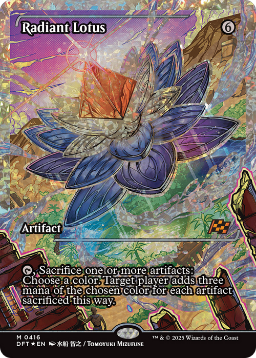 Radiant Lotus (Showcase) (Fracture Foil) (DFT-416) - Aetherdrift: (Showcase) Foil