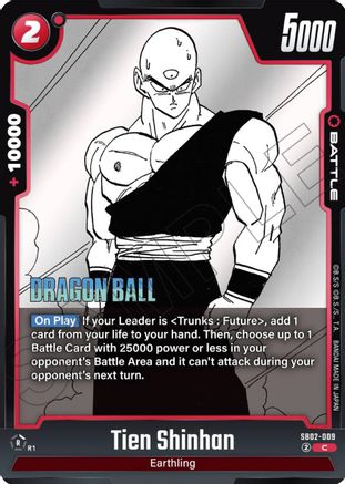 Tien Shinhan (SB02-009) - Manga Booster 02 Holofoil