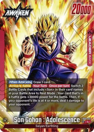 Son Gohan : Adolescence - FB08-001 (FB08-001) - Saiyans Pride