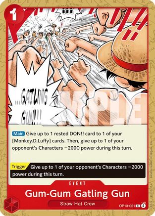 Gum-Gum Gatling Gun (OP13-021) - Carrying On His Will
