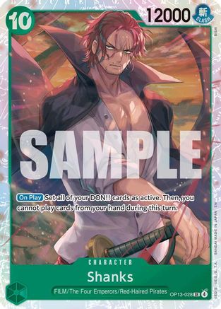 Shanks (028) (OP13-028) - Carrying On His Will Foil