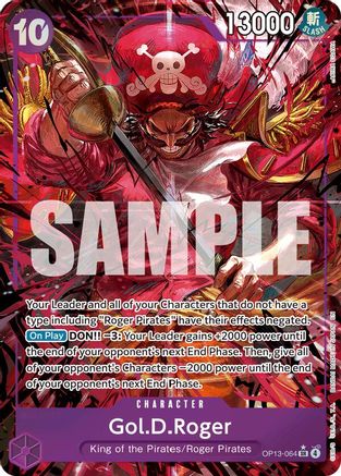 Gol.D.Roger (064) (Alternate Art) (OP13-064) - Carrying On His Will Foil
