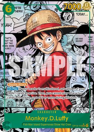 Monkey.D.Luffy (118) (Super Alternate Art) (OP13-118) - Carrying On His Will Foil