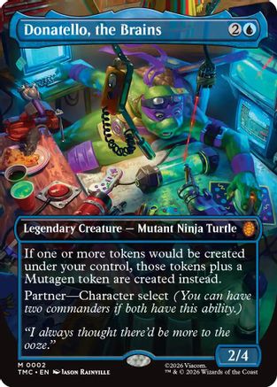 Donatello, the Brains (0002) (Borderless) (TMC-002) - Commander: Teenage Mutant Ninja Turtles Foil