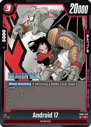 Android 17 - FB06-010 (FB06-010) - Manga Booster 02 Holofoil