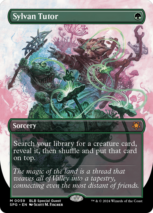 Sylvan Tutor (Borderless) (SPG-059) - Special Guests Foil