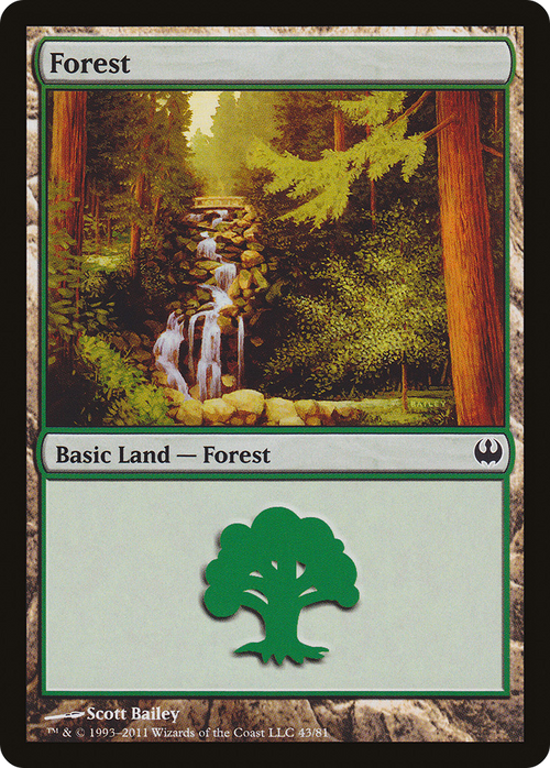 Forest (43) (DDG-043) - Duel Decks: Knights vs. Dragons