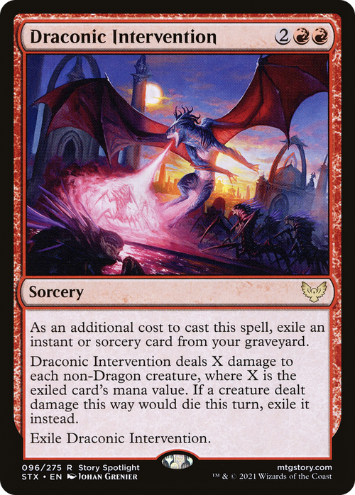 Draconic Intervention (STX-096) - Strixhaven: School of Mages