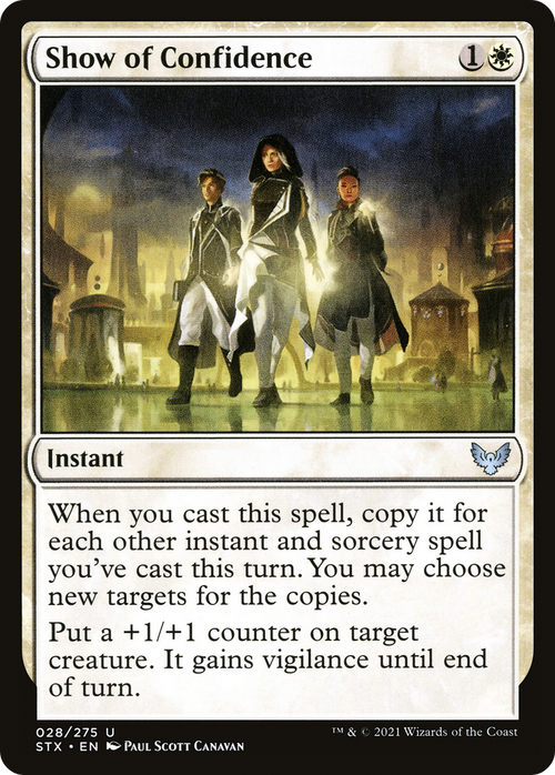 Show of Confidence (STX-028) - Strixhaven: School of Mages Foil