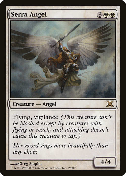 Serra Angel (10E-039) - Tenth Edition