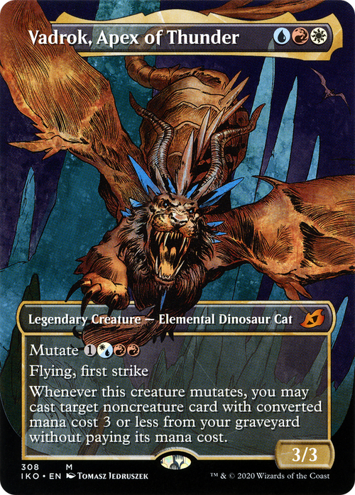 Vadrok, Apex of Thunder (Showcase) (IKO-308) - Ikoria: Lair of Behemoths: (Showcase) (Borderless)