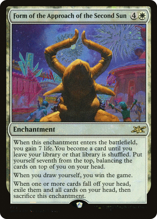 Form of the Approach of the Second Sun (Galaxy Foil) (UNF-295) - Unfinity Foil