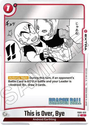 This is Over, Bye (FB06-023) - Manga Booster 02 Holofoil