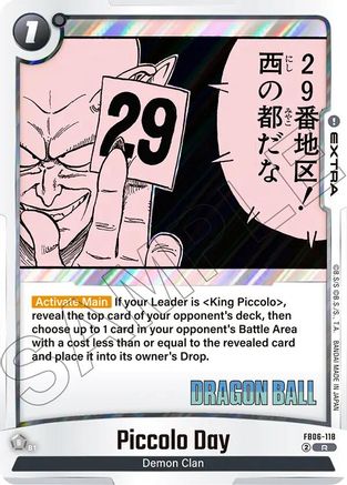 Piccolo Day (FB06-118) - Manga Booster 02 Holofoil