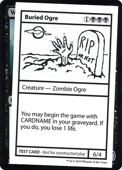 Buried Ogre (No PW Symbol) (CMB1-036) - Mystery Booster Playtest Cards 2021