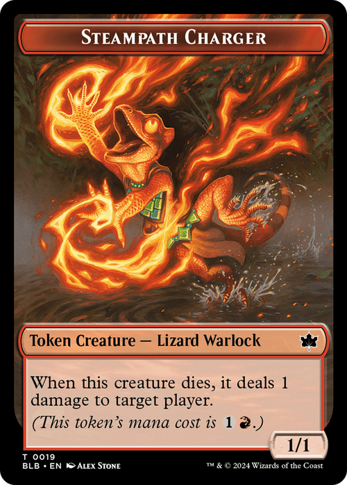 Steampath Charger Token (BLB-019) - Bloomburrow Tokens