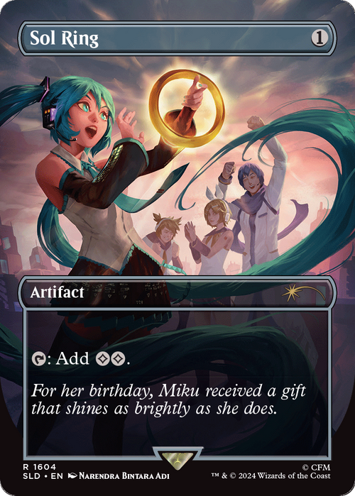 Sol Ring (1604) (SLD-1604) - Secret Lair Drop (Borderless) Foil
