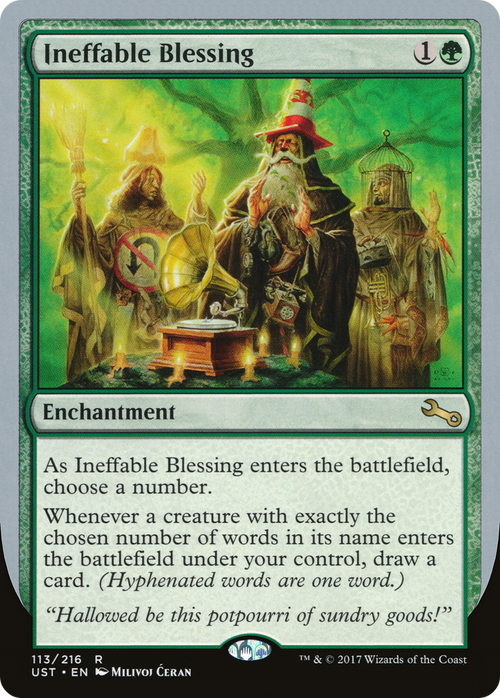 Ineffable Blessing (F) (UST-113F) - Unstable Foil