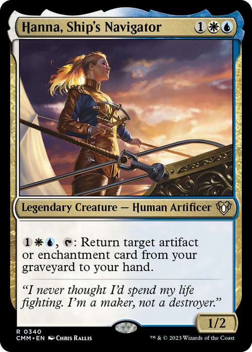 Hanna, Ship's Navigator (CMM-340) - Commander Masters Foil