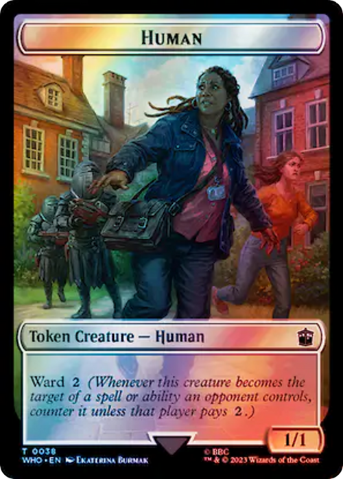 Human (TWHO-038) - Doctor Who Tokens Foil
