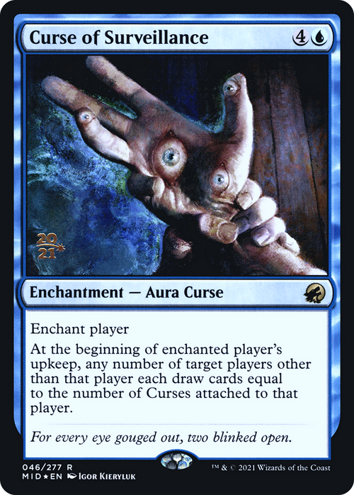Curse of Surveillance (PRE-46S) - Innistrad: Midnight Hunt Promos Foil