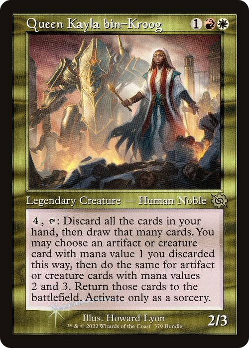 Queen Kayla bin-Kroog (Retro Frame) (BRO Bundle) (UMP-379) - The Brothers' War Foil