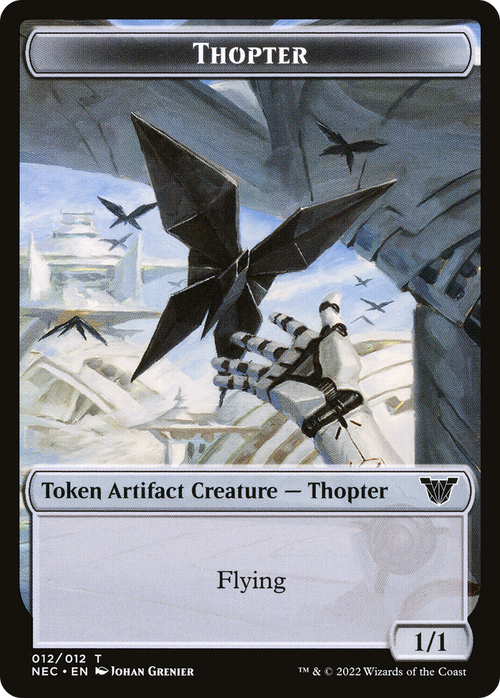 Thopter (TNEC-012) - Neon Dynasty Commander Tokens Foil