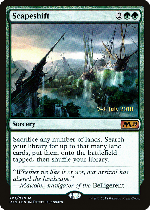 Scapeshift (PRE-201S) - Core Set 2019 Promos Foil