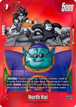 North Kai - SB02-002 (Limited Pack MANGA Version 02) (SB02-002) - Tournament and Championship Promos Holofoil