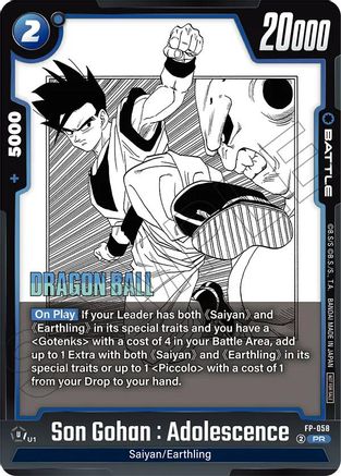 Son Gohan : Adolescence - FP-058 (FP-058) - Tournament and Championship Promos