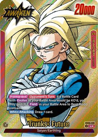 Trunks : Future - SB02-001 (Gold) (SB02-001) - Manga Booster 02 Holofoil