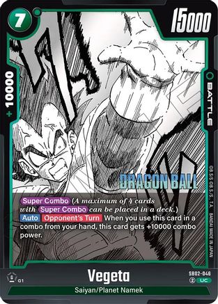 Vegeta - SB02-046 (SB02-046) - Manga Booster 02 Holofoil