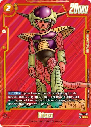 Frieza - SB02-053 (Alternate Art) (SB02-053) - Manga Booster 02 Holofoil