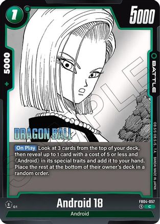 Android 18 (FB04-057) - Manga Booster 02 Holofoil