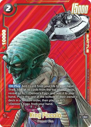 King Piccolo - FB06-108 (Alternate Art) (FB06-108) - Manga Booster 02 Holofoil